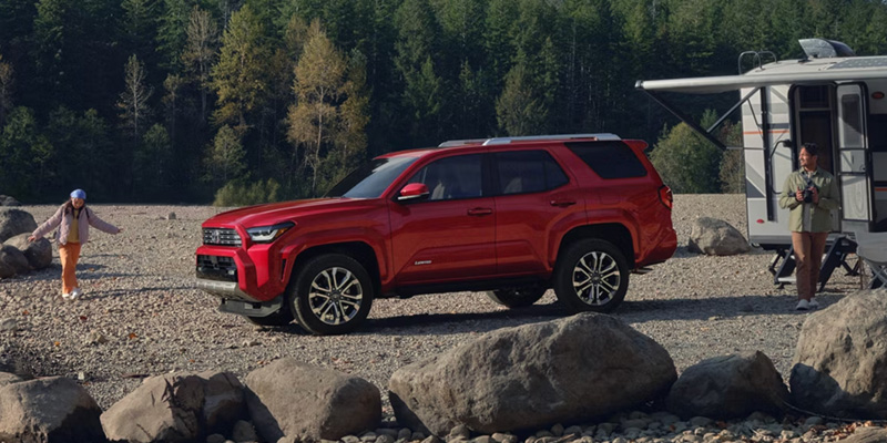 A 2026 Toyota 4Runner parked by a riverside