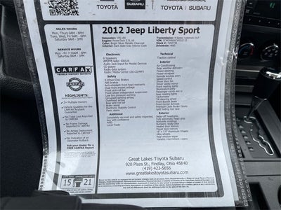 2012 Jeep Liberty Sport