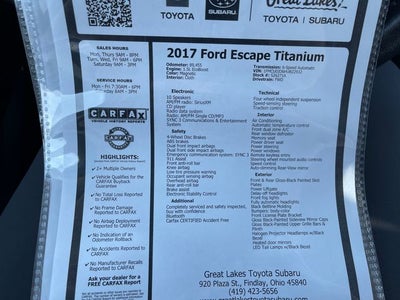 2017 Ford Escape Titanium