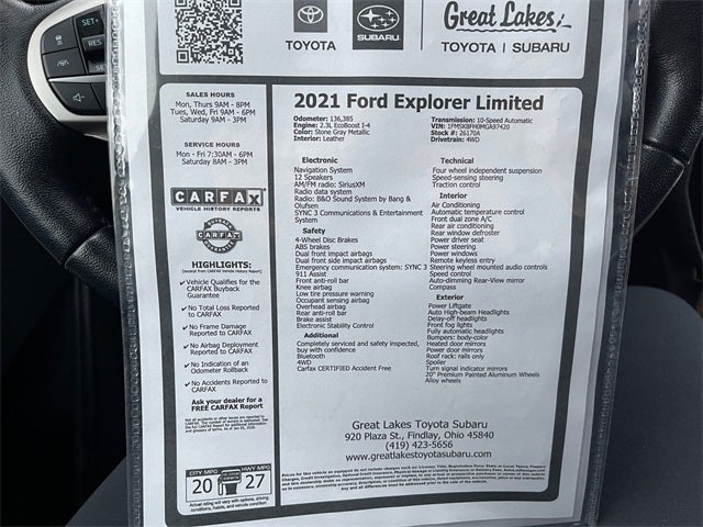 2021 Ford Explorer Limited