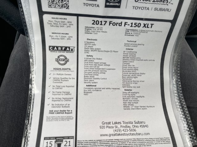 2017 Ford F-150 XLT