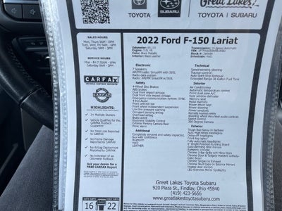 2022 Ford F-150 Lariat