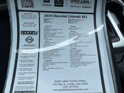 2019 Chevrolet Colorado ZR2