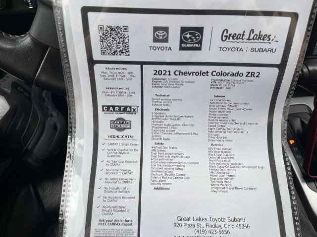 2021 Chevrolet Colorado ZR2
