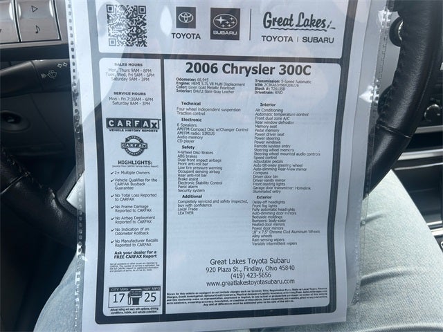 2006 Chrysler 300C C