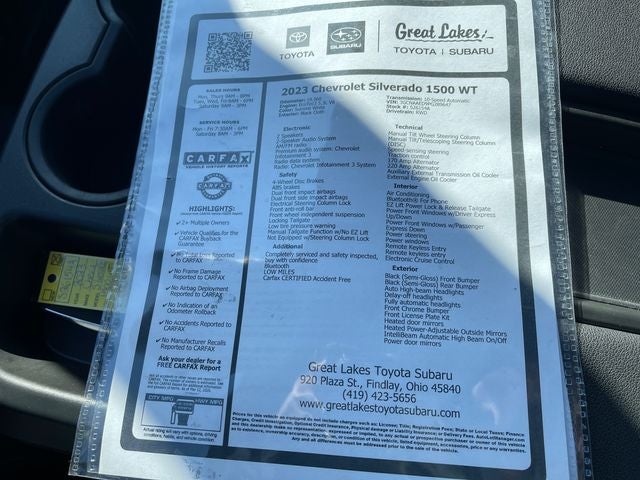 2023 Chevrolet Silverado 1500 WT