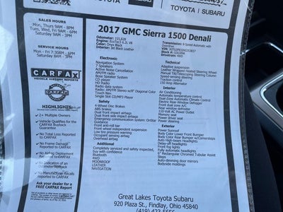 2017 GMC Sierra 1500 Denali