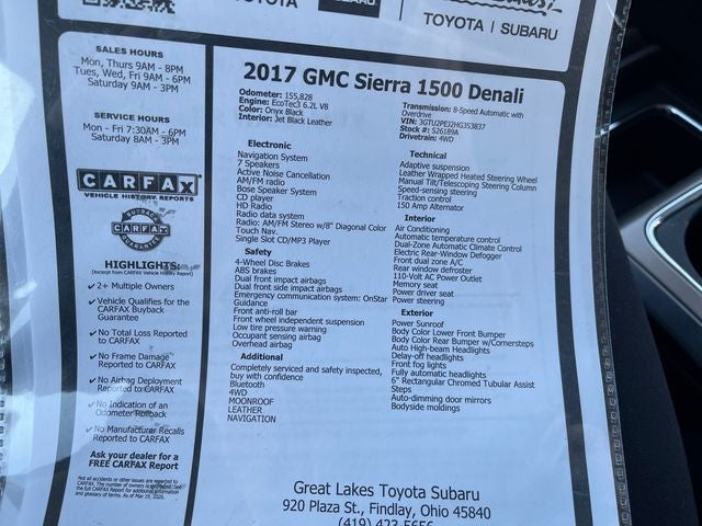 2017 GMC Sierra 1500 Denali