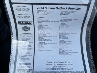 2024 Subaru Outback Premium