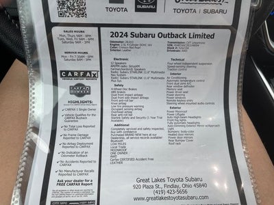 2024 Subaru Outback Limited
