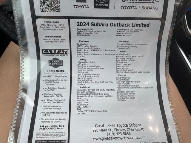 2024 Subaru Outback Limited