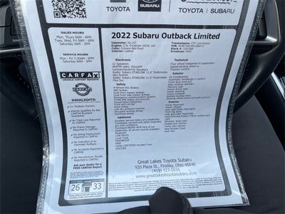 2022 Subaru Outback Limited