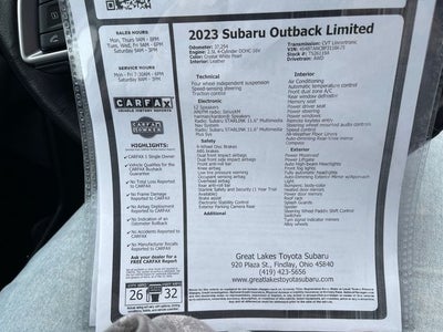 2023 Subaru Outback Limited