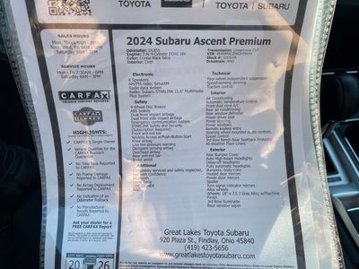 2024 Subaru Ascent Premium