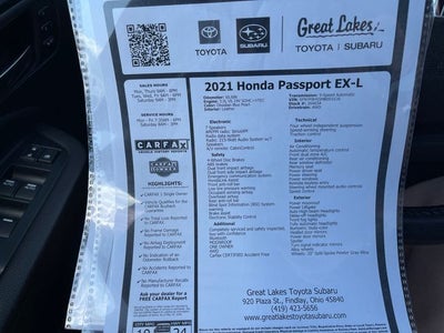 2021 Honda Passport EX-L