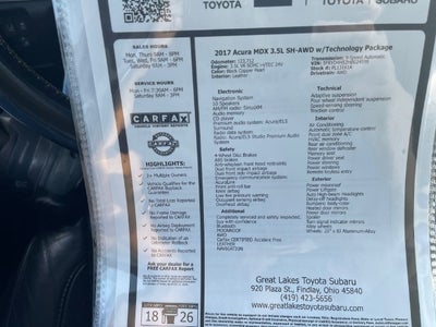 2017 Acura MDX 3.5L SH-AWD w/Technology Package