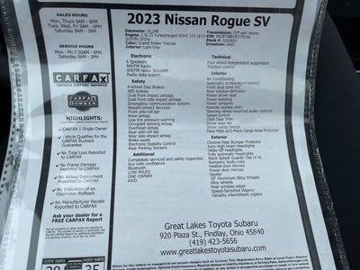 2023 Nissan Rogue SV