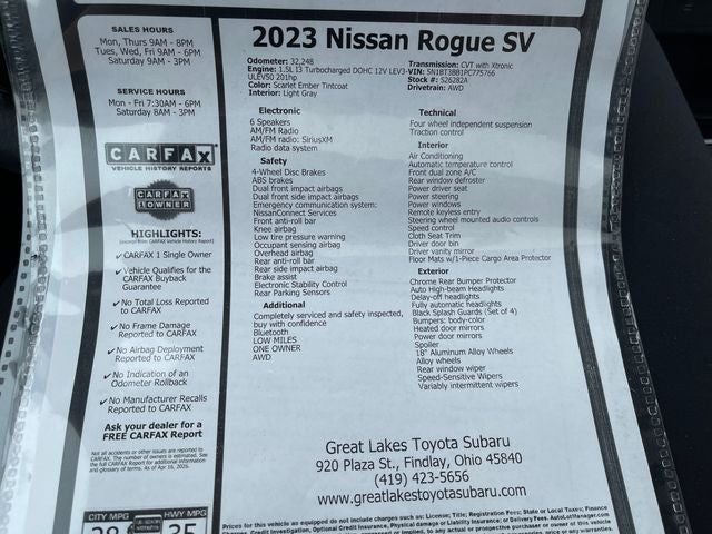 2023 Nissan Rogue SV