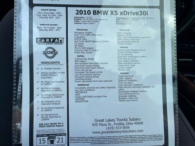 2010 BMW X5 xDrive30i