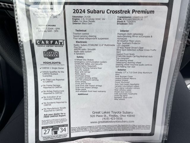 2024 Subaru Crosstrek Premium
