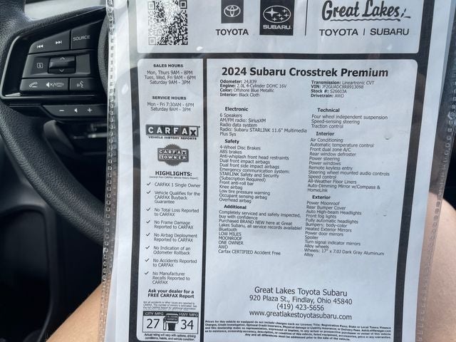 2024 Subaru Crosstrek Premium
