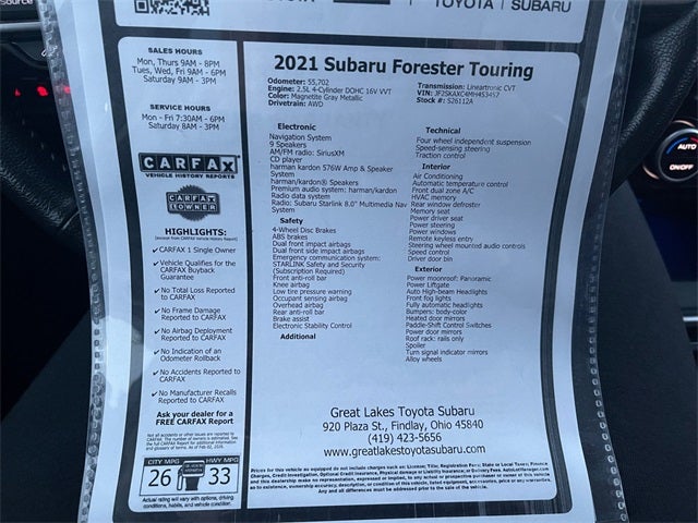 2021 Subaru Forester Touring