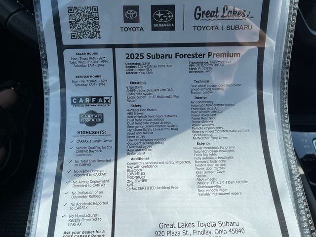 2025 Subaru Forester Premium