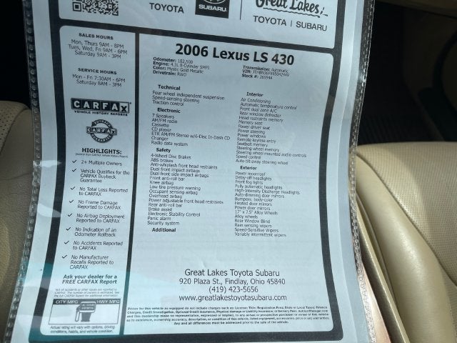 2006 Lexus LS 430