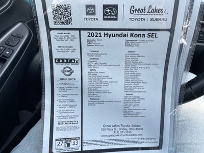 2021 Hyundai Kona SEL