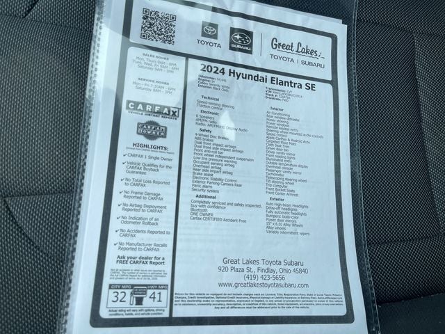 2024 Hyundai Elantra SE