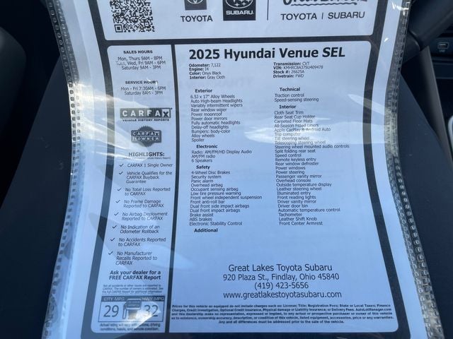 2025 Hyundai Venue SEL