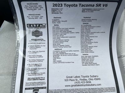 2023 Toyota TACOMA SR SR V6