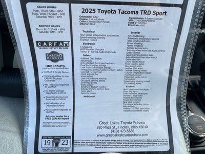 2025 Toyota TACOMA TRD SPORT SR5