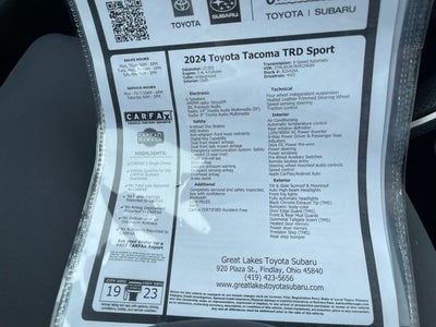 2024 Toyota Tacoma TRD Sport