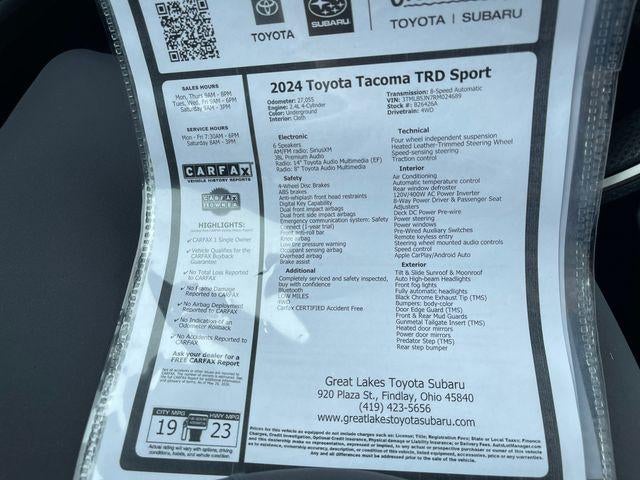 2024 Toyota Tacoma TRD Sport