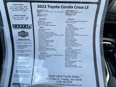 2023 Toyota Corolla Cross LE