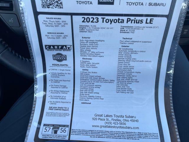 2023 Toyota PRIUS Limited