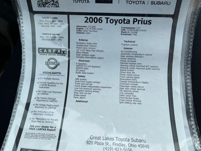 2006 Toyota Prius 5dr HB (Natl)