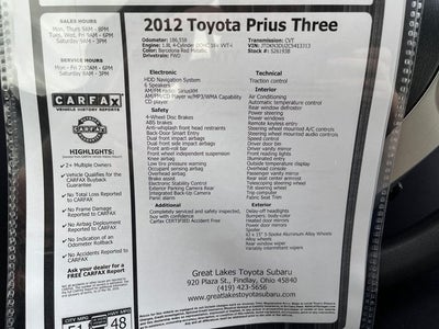 2012 Toyota Prius Two
