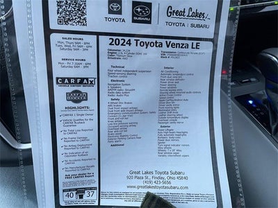2024 Toyota Venza LE