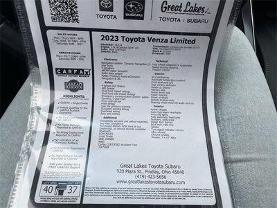 2023 Toyota Venza XLE