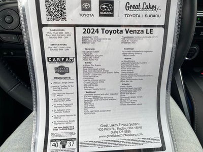 2024 Toyota Venza LE