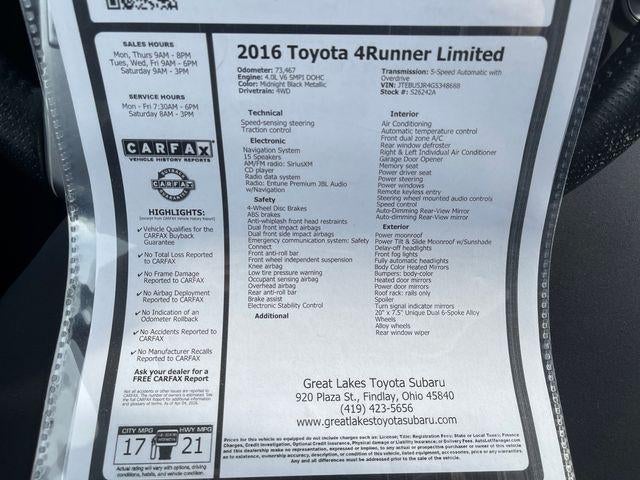 2016 Toyota 4Runner Limited