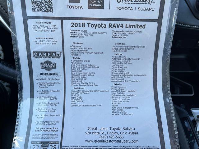 2018 Toyota RAV4 Limited