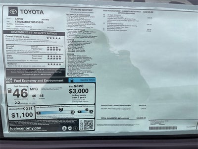 2026 Toyota Camry SE AWD