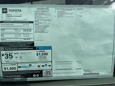 2026 Toyota Corolla LE