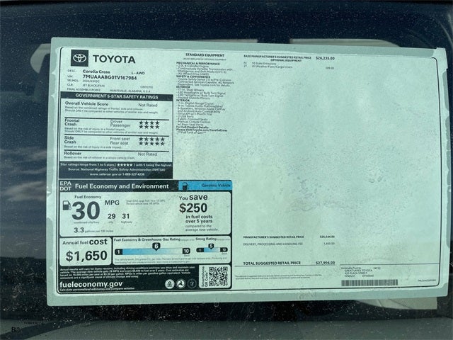 2026 Toyota Corolla Cross L