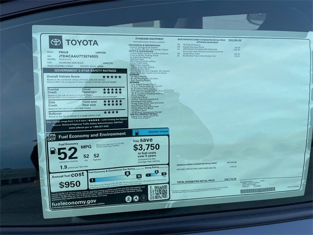 2026 Toyota Prius Limited