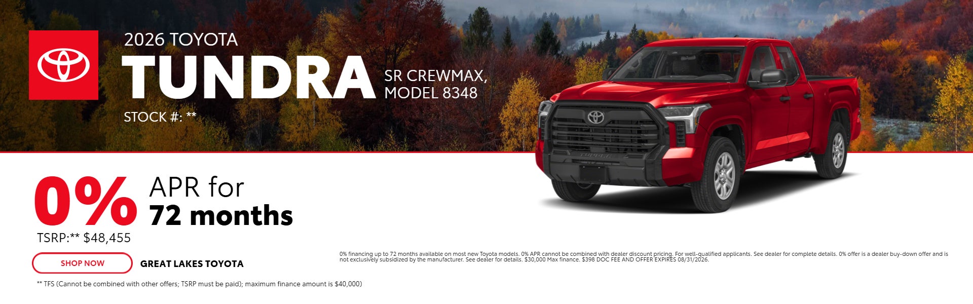 Tundra APR Offer