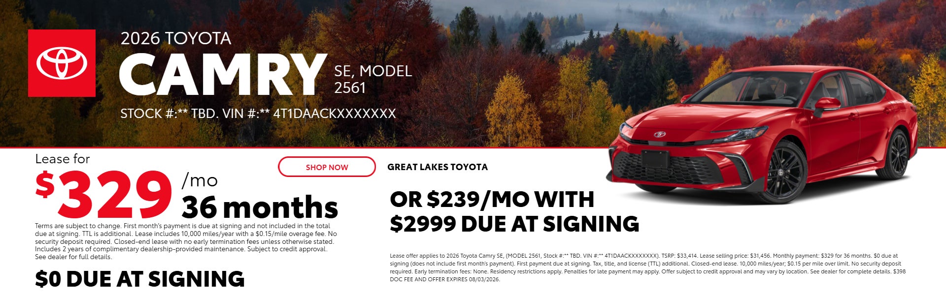 Camry offer